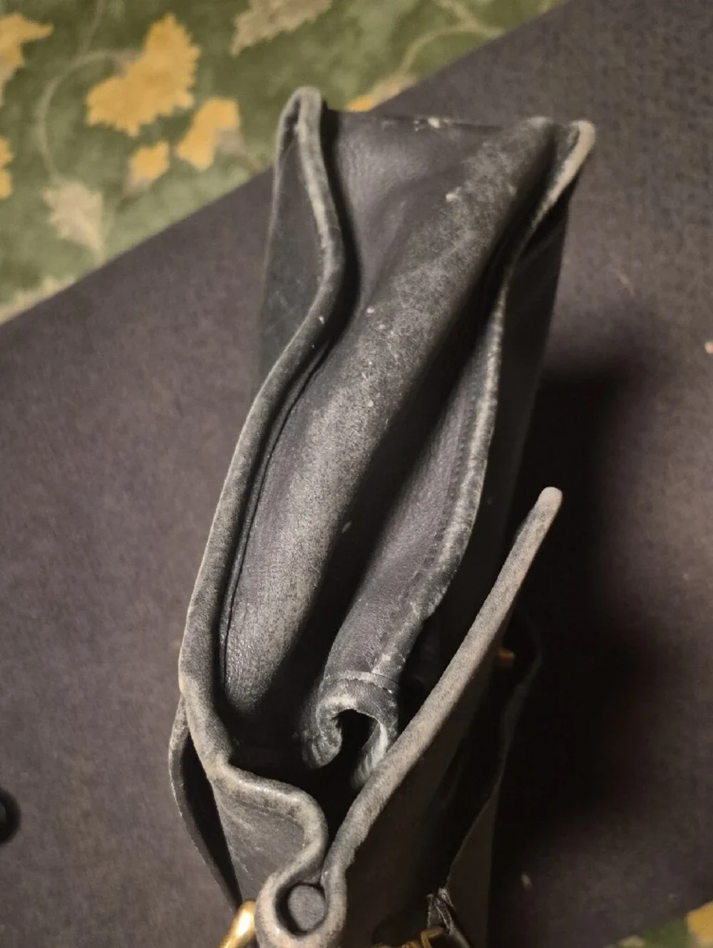 Coach Black Leather Men's Briefcase with Shoulder Strap
